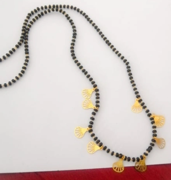 Dream Shades Yellow Gold Dainty Mangalsutra - Gold, 18"